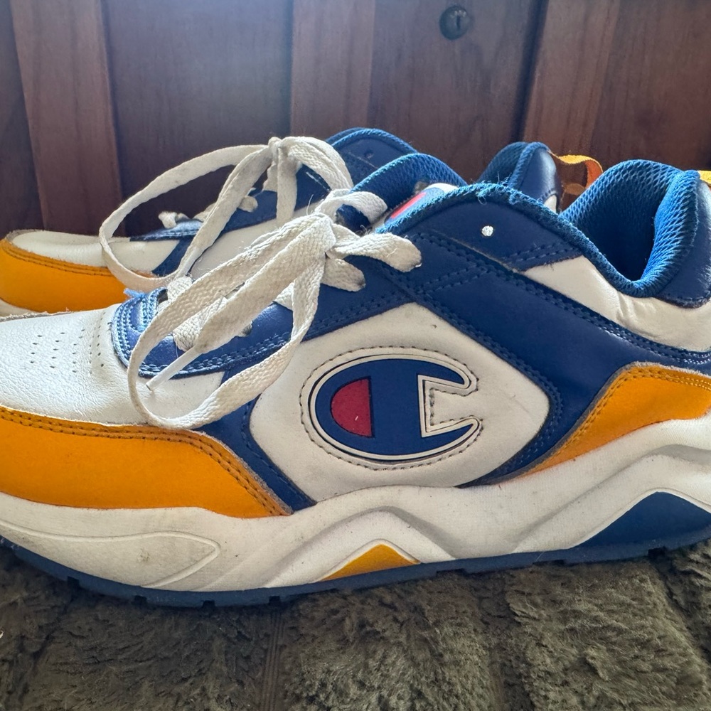 Champion Kids' Blue and Yellow Sneakers